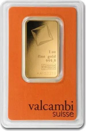 Valcambi Suisse 1 oz guldbarre