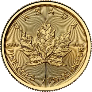 Maple Leaf 1/10 oz 2026 guldmønt