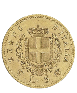 5 Lire - Vittorio Emanuele II - 1863-1865