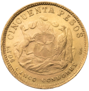 50 Chilensk Pesos - 1926-1974