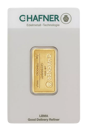 C.Hafner 5 gram guldbarre