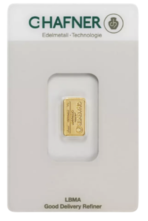C.Hafner 1 gram guldbarre