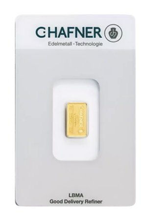 C.Hafner 2 gram guldbarre