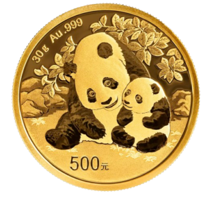 Panda 30g guldmønt 2025