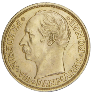 10 Danske kroner - Frederik VIII - 1908-1909