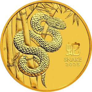 Lunar III Snake 1 oz 2025 guldmønt