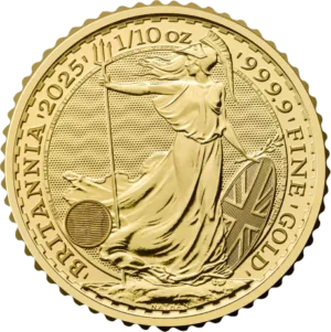 Britannia 1/10 oz guldmynt tidigare årgångar
